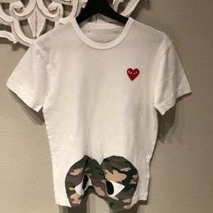 Comme Des Garçons Play heart print T-Shirt